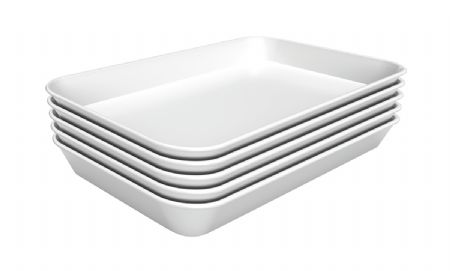 Plat de prsentation blanc - 250x350x40 mm