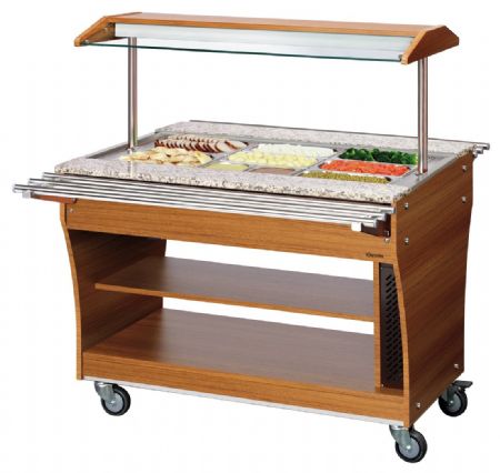 Buffet Maintien Chaud Chariot 3x 1/1GN 1200x880x1370 mm - Bartscher - 125614