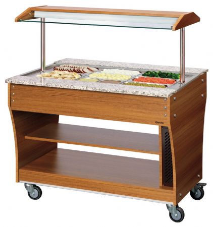 Buffet Maintien Chaud Chariot 3x 1/1GN 1200x880x1370 mm - Bartscher - 125614