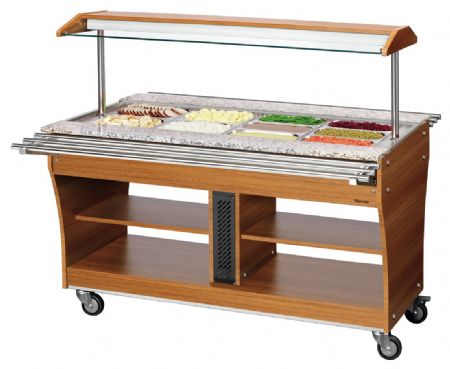 Buffet Maintien Chaud Chariot 4x1/1GN, 1490x880x1370 mm - Bartscher - 125628