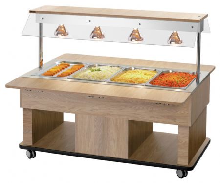 Buffet Maintien Chaud Chariot Kids W4110-150U 1425x1160x1200 mm - Bartscher - 125631