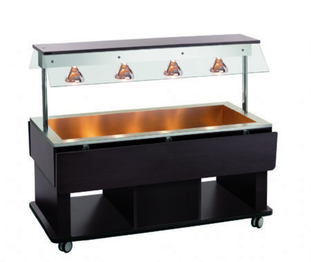 Chariot maintient chaud transportable 4x GN 1/1 - 1425x1160x1200 mm