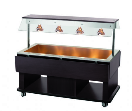Chariot maintient chaud transportable 4x GN 1/1 - 1425x1160x1200 mm