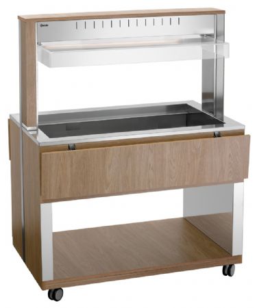 Buffet Maintien Chaud Chariot W3110-200U 3 récipients GN 1/1 1170x1250x1510 mm - Bartscher - 125633