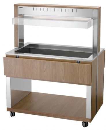 Buffet Maintien Chaud Chariot W3110-200U 3 récipients GN 1/1 1170x1250x1510 mm - Bartscher - 125633