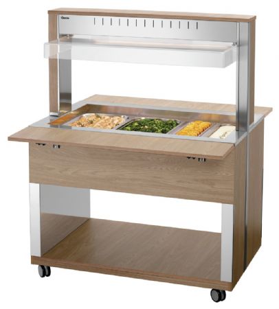 Buffet Maintien Chaud Chariot W3110-200U 3 récipients GN 1/1 1170x1250x1510 mm - Bartscher - 125633