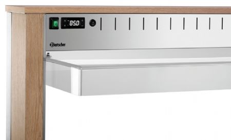 Buffet Maintien Chaud Chariot W3110-200U 3 récipients GN 1/1 1170x1250x1510 mm - Bartscher - 125633