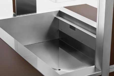 Buffet Maintien Chaud Chariot W3110-200W 3 récipients GN 1/1 et éclairage LED 1170x1250x1510 mm - Bartscher - 125633V1
