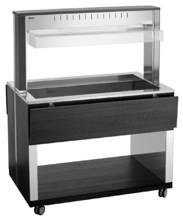 Buffet Maintien Chaud Chariot W3110-200A 3 récipients GN 1/1 1170x1250x1510 mm - Bartscher - 125633V2