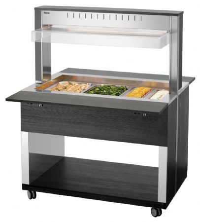 Buffet Maintien Chaud Chariot W3110-200A 3 récipients GN 1/1 1170x1250x1510 mm - Bartscher - 125633V2