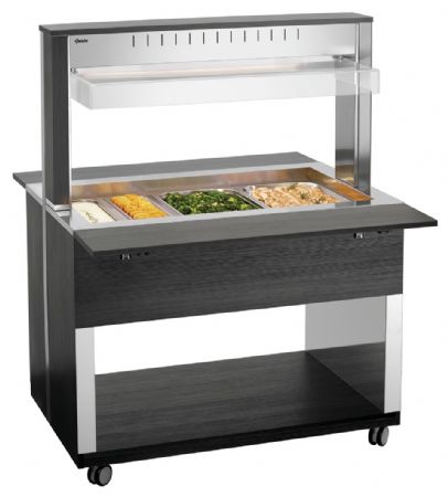 Buffet Maintien Chaud Chariot W3110-200A 3 récipients GN 1/1 1170x1250x1510 mm - Bartscher - 125633V2