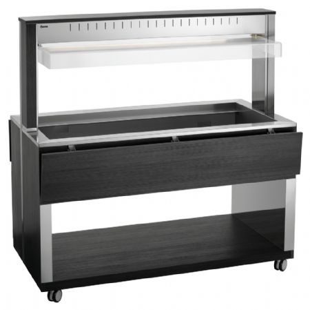 Buffet Maintien Chaud Chariot W4110-200A 4 récipients GN 1/1 1495x1250x1520 mm - Bartscher - 125634V2