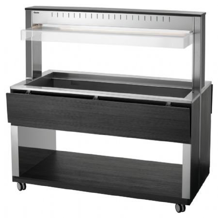 Buffet Maintien Chaud Chariot W4110-200A 4 récipients GN 1/1 1495x1250x1520 mm - Bartscher - 125634V2