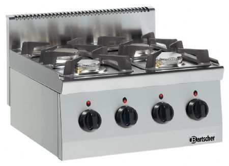 Fourneau profondeur 600 gaz 600, L600, 4PL, AT - Bartscher - 1317463