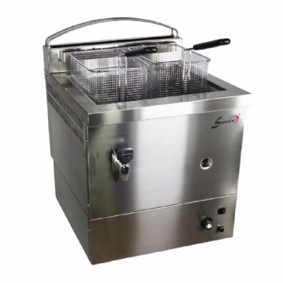 Friteuse foraine gaz bouteille (butane) 1 cuve 10L avec 2 paniers - spcial surgels