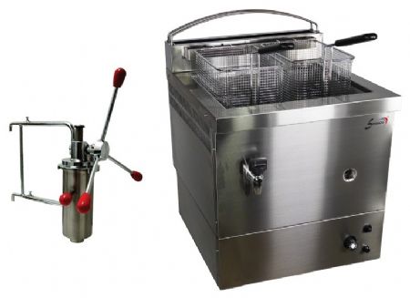 Friteuse cuve ronde professionnelle Gaz cuve 10 L - Sofraca - 13206CHI