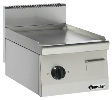 Plaque à snacker pro profondeur 600 grill 600, B400, lisse - Bartscher - 132115