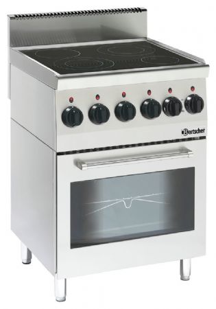 Fourneau profondeur 600 vitro 600, 4P, FE - Bartscher - 132870