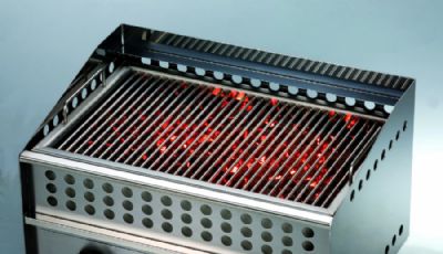 Grill pierre de lave 2 grilles surface utile 720x540mm - Longueur 780mm