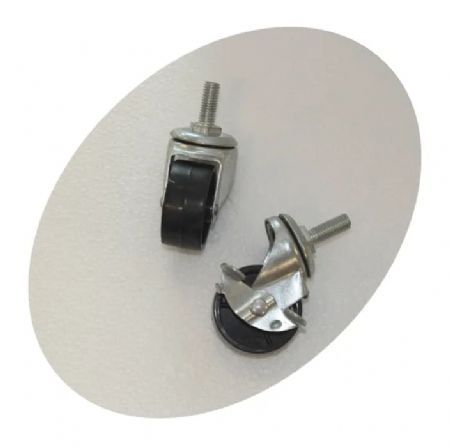 Roulette avec frein pour refroidisseur de canette