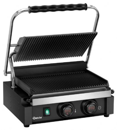 Grill panini professionnel à poser, simple, en fonte émaillée de 340x220 mm - Bartscher - 150127
