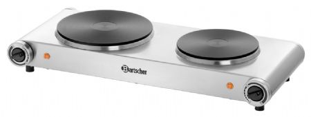 Réchaud électrique 2K2500 2 zones de cuisson 535x225x90 mm - Bartscher - 150310
