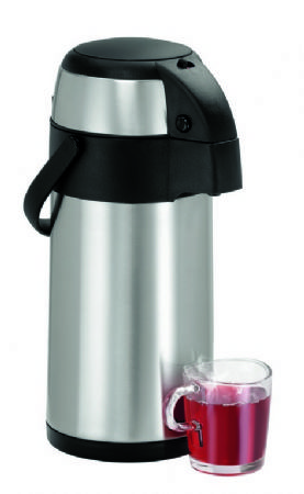 Thermos  pompe avec couvercle 3 L - 170x170x375 mm