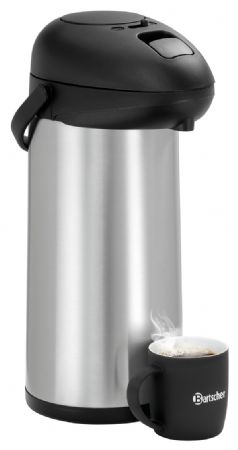 Thermos à pompe 5L à double paroi - Bartscher - 150993