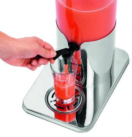 Distributeur de boissons fraches avec 1 cuve de 5 litres - 215x327x510 mm