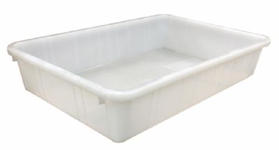 Bac blanc rectangulaire 15L pour GN600TNFISH - 600x400x120 mm