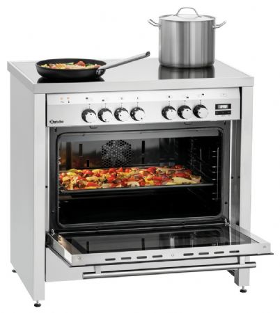 Cuisinière professionnelle Fourneau vitro 5K-EBMF 5 feux - Bartscher - 155670