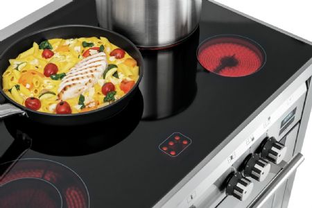 Cuisinière professionnelle Fourneau vitro 5K-EBMF 5 feux - Bartscher - 155670