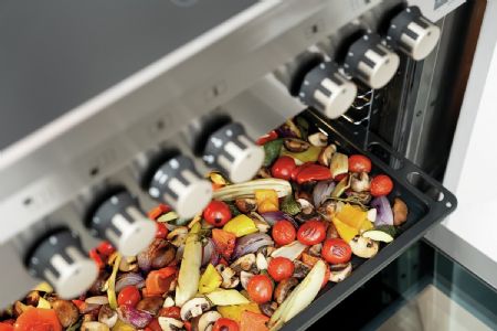 Cuisinière professionnelle Fourneau vitro 5K-EBMF 5 feux - Bartscher - 155670