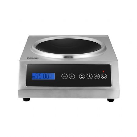Plaque induction wok inox de table - 3,5kW