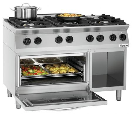 Fourneau profondeur 650 Cuisinière à gaz MFG 7360 6 brûleurs Gaz - Bartscher - 1582201