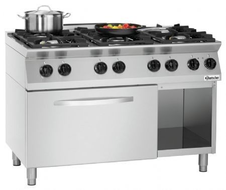 Fourneau profondeur 650 Cuisinière à gaz MFG 7360 6 brûleurs Gaz - Bartscher - 1582201