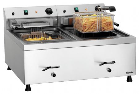 Friteuse A poser petite capacité 12L-20 Triphasé - Bartscher - 162651