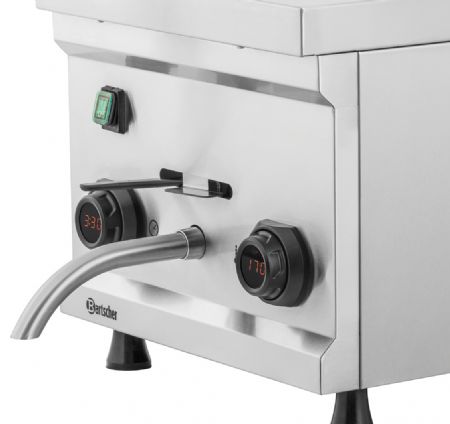 Friteuse professionnelle électrique avec relevage automatique, de 12 litres et 1 panier - Bartscher - 162654