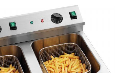 Friteuse A poser petite capacité induction 2x8L Plus - Bartscher - 165119
