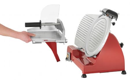 Trancheuse rouge pour saucisses 186 t/min
