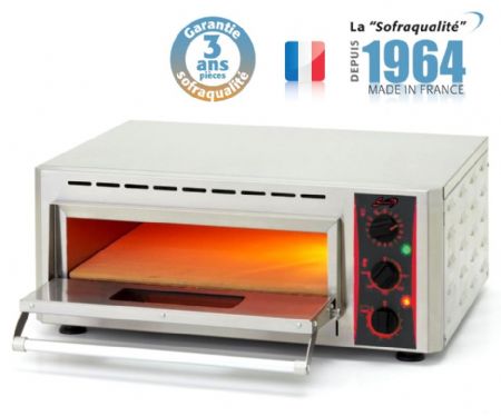 Petit four à pizza professionnel Monophasé 1 chambre 1 pizza ø 41 cm - Sofraca - 18414