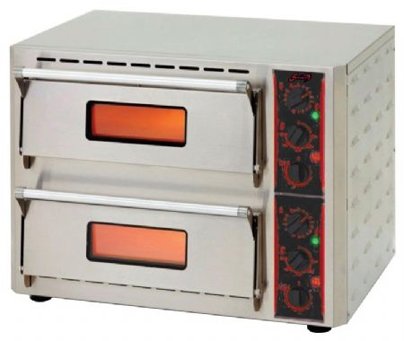 Four à pizza professionnel triphasé 2 chambres 2 pizzas 41 cm - Sofraca - 18424 Four à pizza professionnel triphasé 2 chambres 2 pizzas 41 cm - Sofraca - 18424