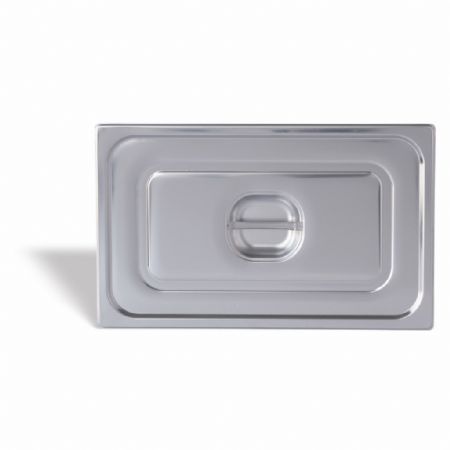 Couvercle bac gastronorme GN1/9 en inox 18/10 pour bac inox - Pujadas - 190.000