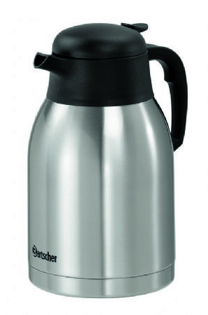 Thermos argent avec couvercle 2 L - 140x170x250 mm