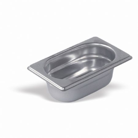 Bac gastronorme GN 1/9 inox 18/10 capacité 0,9 L - Pujadas - 191.001