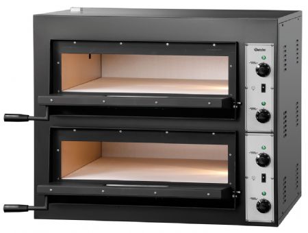 Four à pizzas professionnel électrique CT200 double chambre 8 pizzas 30 cm Triphasé - Bartscher - 2002020