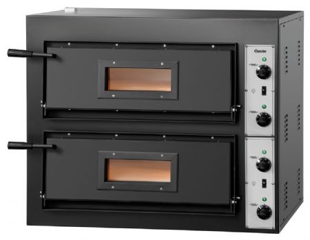 Four à pizzas professionnel électrique CT200 double chambre 8 pizzas 30 cm Triphasé - Bartscher - 2002020