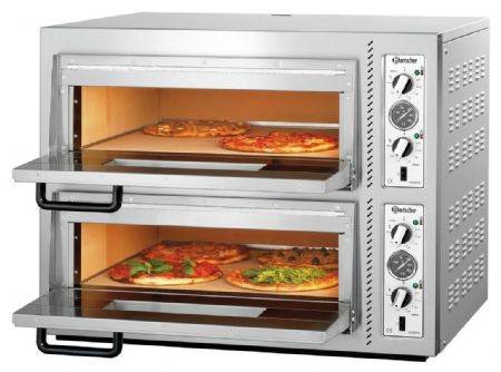 Four à Pizzas professionnel électrique NT 622VS double chambre pour 8 pizzas de 30 cm - Bartscher - 2002094