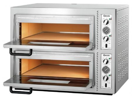 Four à Pizzas professionnel électrique NT 622VS double chambre pour 8 pizzas de 30 cm - Bartscher - 2002094