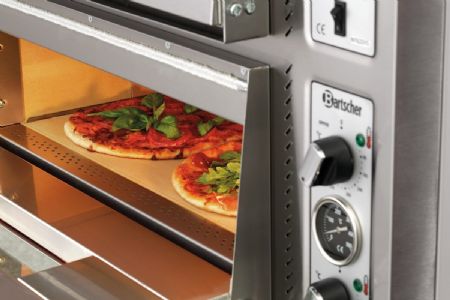 Four à Pizzas professionnel électrique NT 622VS double chambre pour 8 pizzas de 30 cm - Bartscher - 2002094
